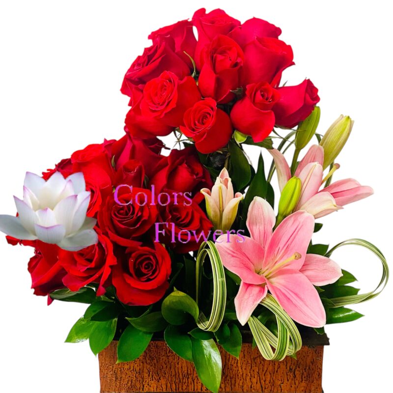RO-046 Diseño Rosas Lirio